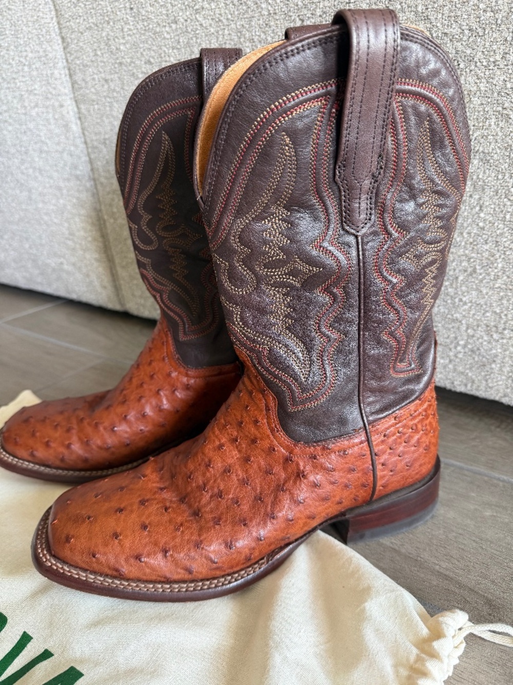 Tecovas - The Emmitt - Pecan Ostrich